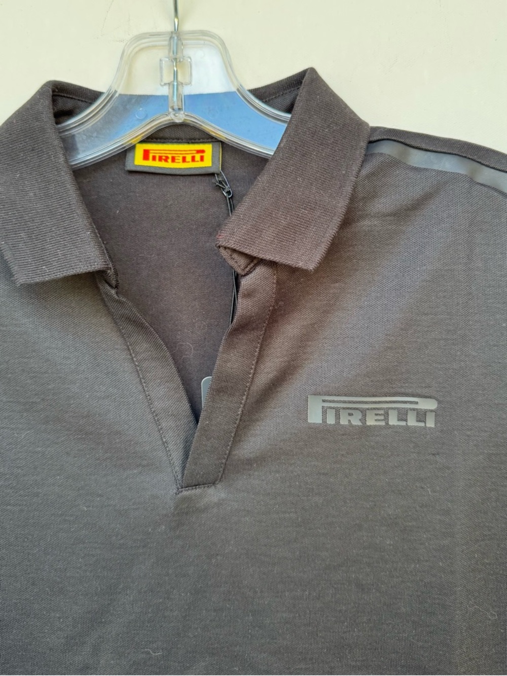 Pirelli Polo Shirt NWT Blue Short Sleeve Logo Top Women’s Medium Motorsport - Picture 2 of 7
